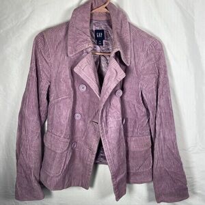 GAP Women's Purple Corduroy Jacket Size XS